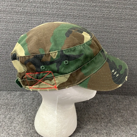 Wyoming Distressed Cadet Hat Unisex OSFM Camouflage Adjustable Strapback by HG - Picture 9 of 13